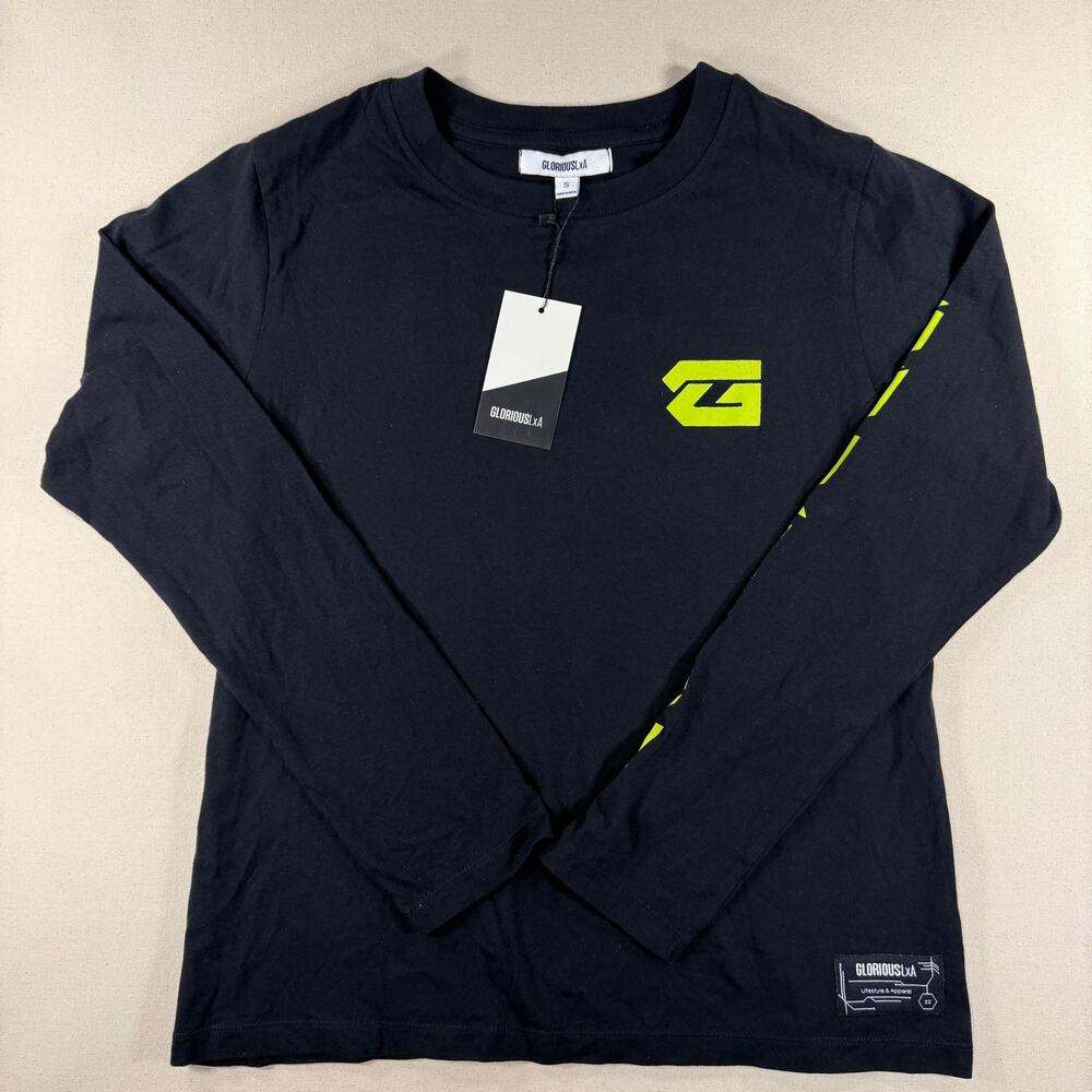 Glorious GLxA Cyberpunk Long Sleeve Shirt Size Small Black NWT